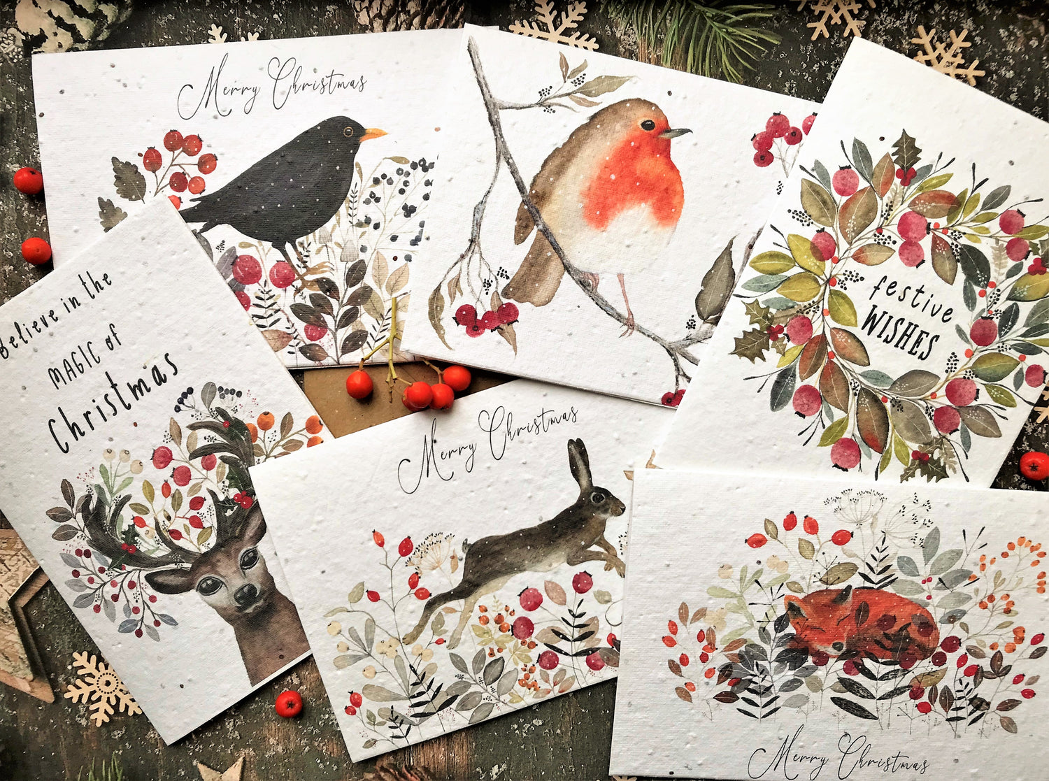 Plantable Seed Paper Christmas Cards