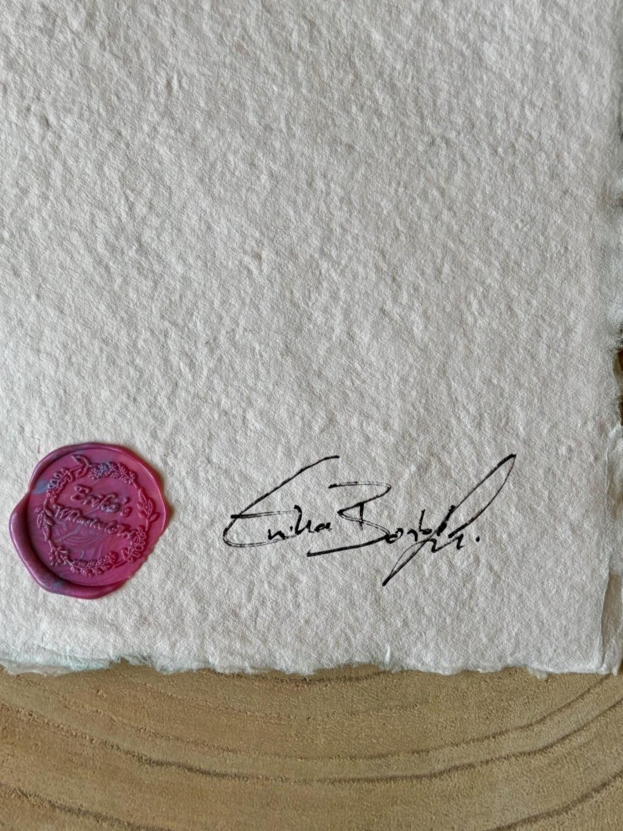 Floral Watercolor Painting: Original A5 Art on Handmade Cotton Paper - Erika's Whimsical Art