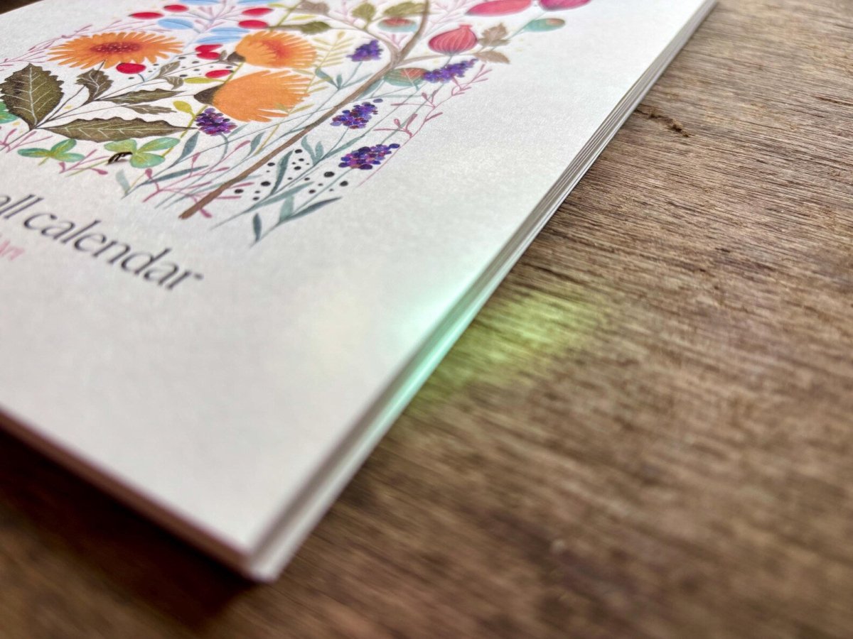 2027 Botanical Wall Calendar – Colourful Wildflower Illustrated Calendar - Erika's Whimsical Art