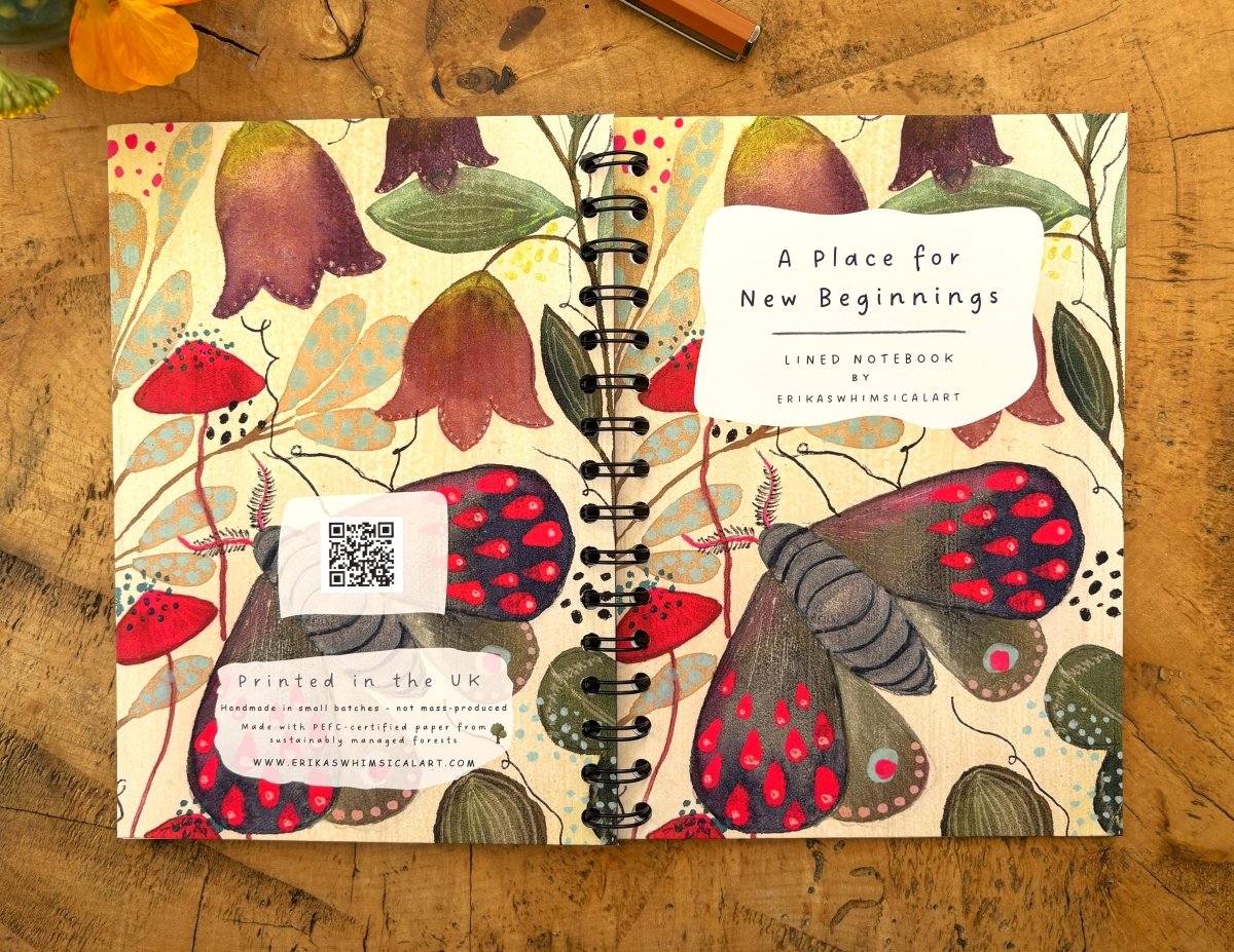A Place for New Beginnings | Notebook A5 - Erika's Whimsical Art