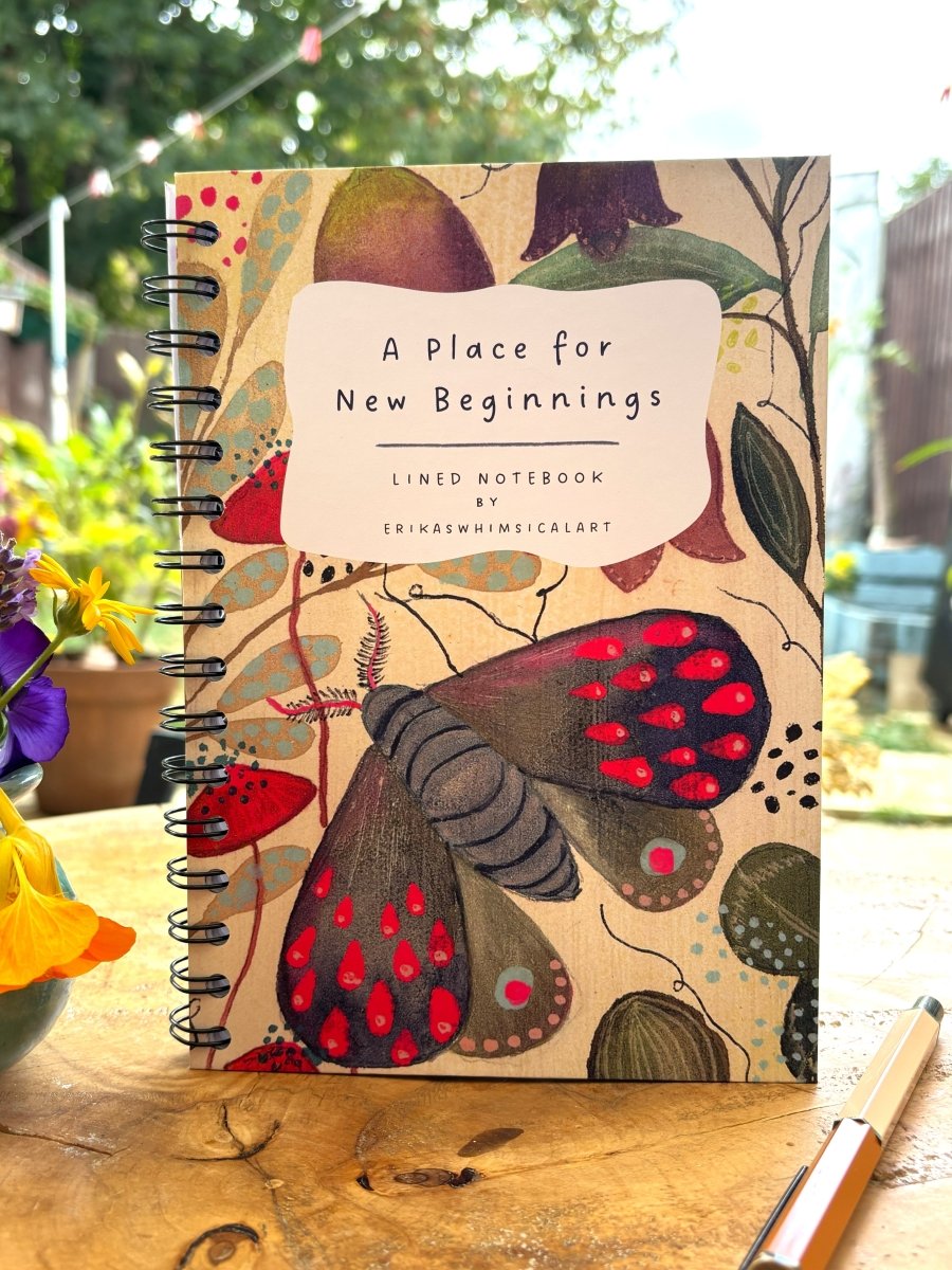 A Place for New Beginnings | Notebook A5 - Erika's Whimsical Art