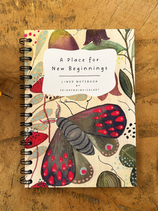 A Place for New Beginnings | Notebook A5 - Erika's Whimsical Art