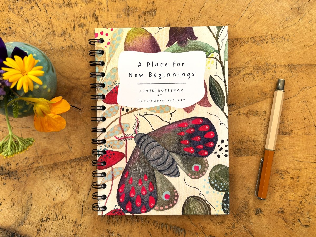 A Place for New Beginnings | Notebook A5 - Erika's Whimsical Art