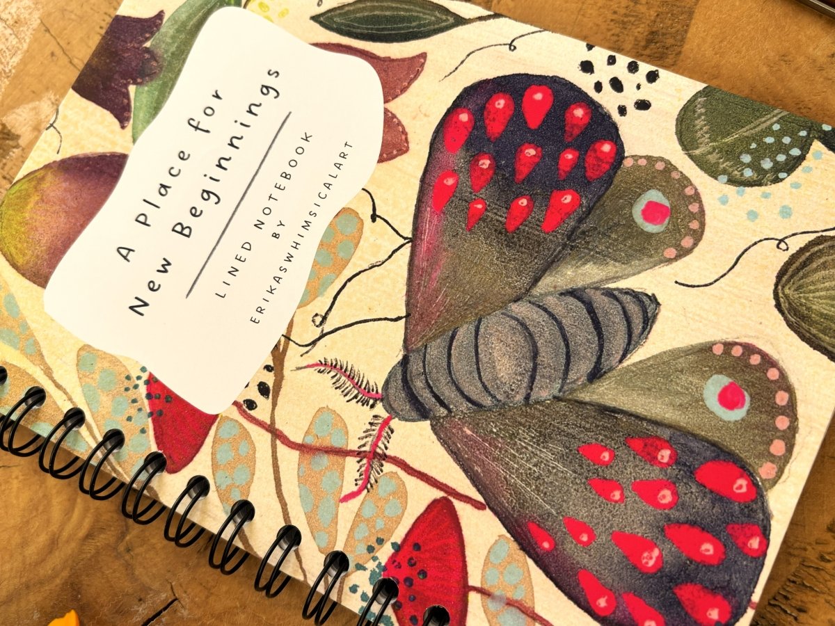 A Place for New Beginnings | Notebook A5 - Erika's Whimsical Art