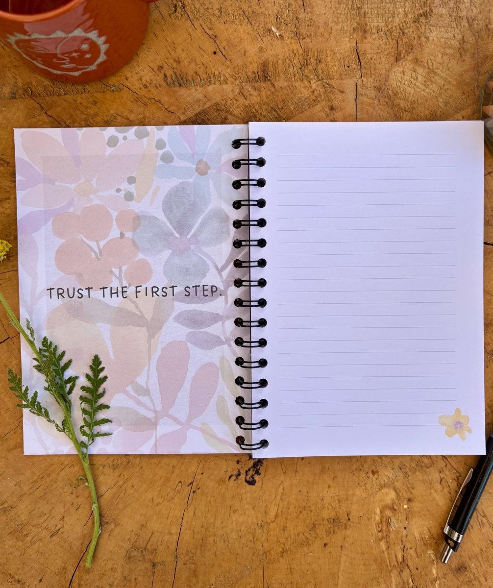 Floral Illustrated Journal: Eco - Friendly A5 Notebook - Erika's Whimsical Art
