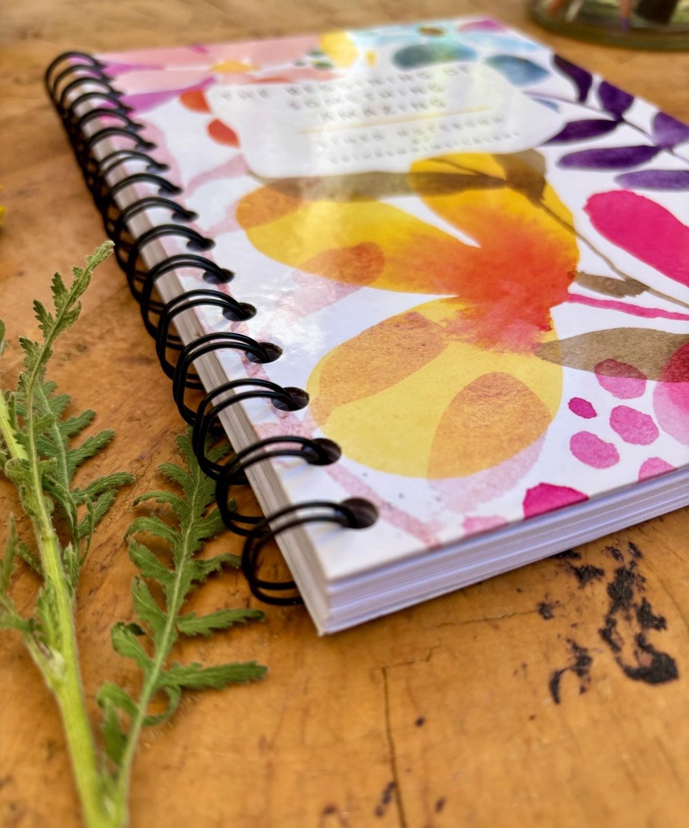Floral Illustrated Journal: Eco - Friendly A5 Notebook - Erika's Whimsical Art