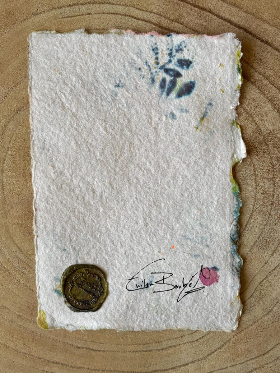 Floral Watercolor Painting: Original A5 Art on Handmade Cotton Paper - Erika's Whimsical Art