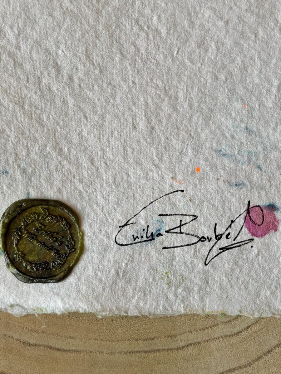 Floral Watercolor Painting: Original A5 Art on Handmade Cotton Paper - Erika's Whimsical Art