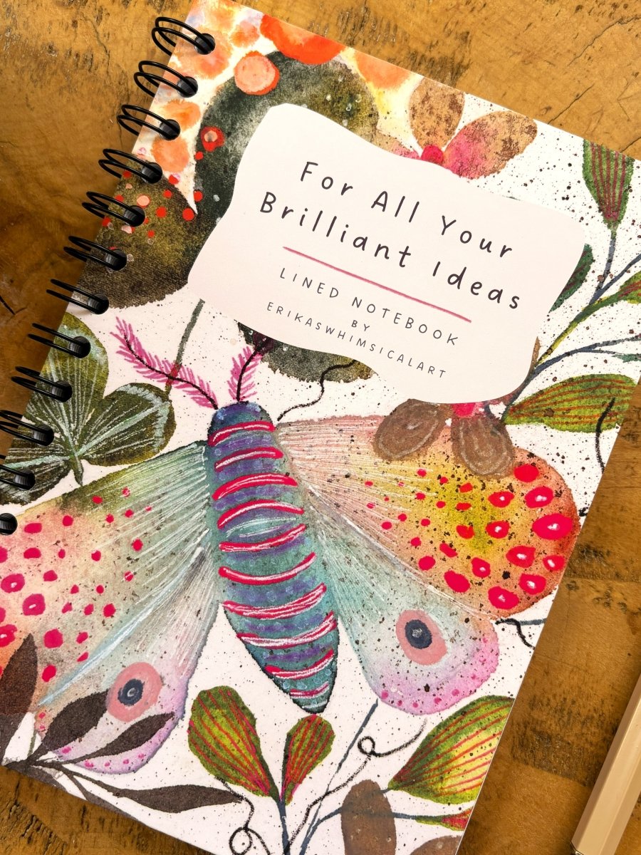 For All Your Brilliant Ideas | Notebook A5 - Erika's Whimsical Art