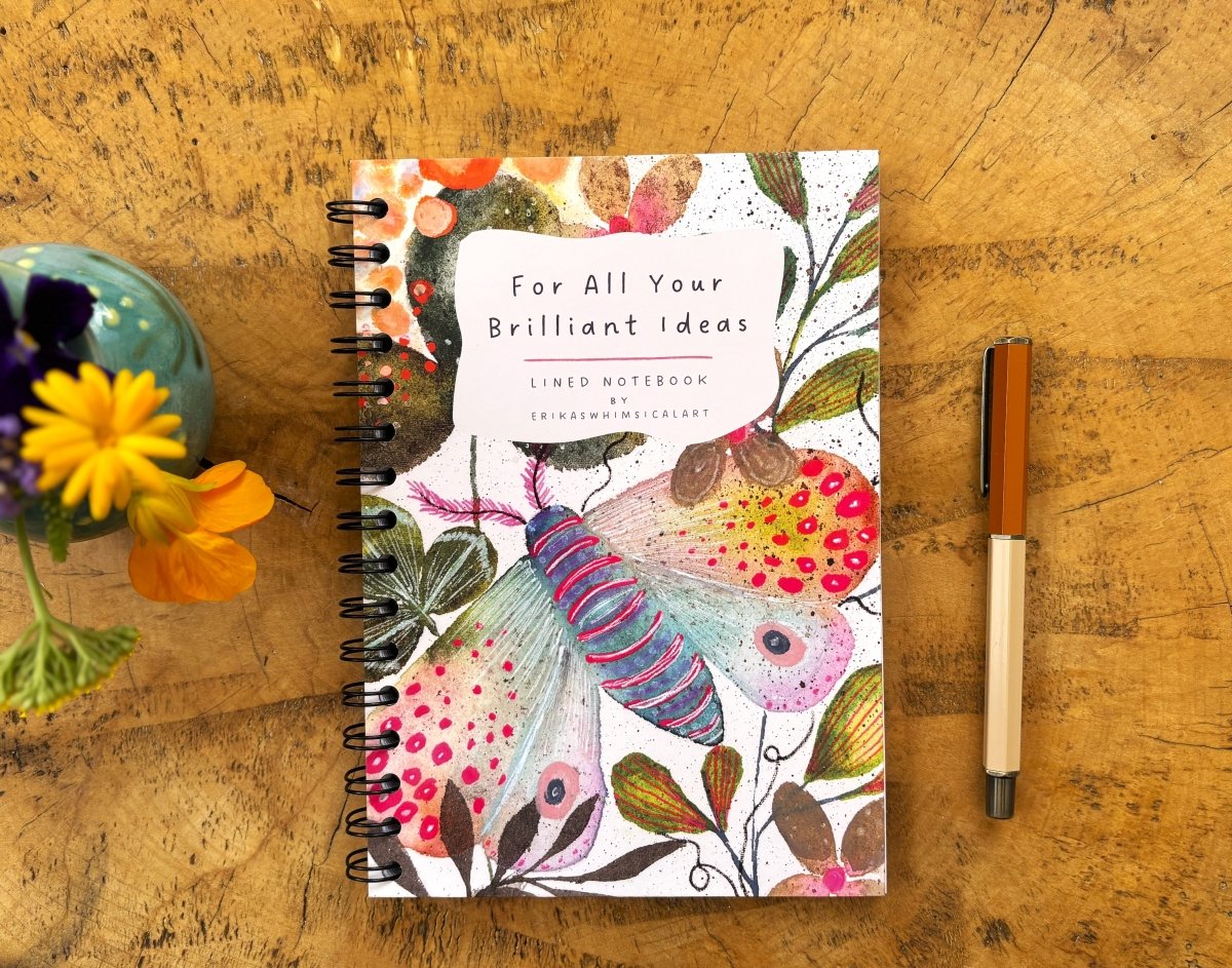 For All Your Brilliant Ideas | Notebook A5 - Erika's Whimsical Art