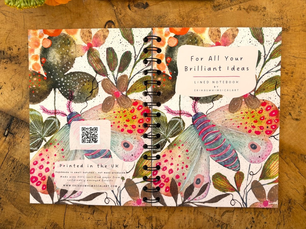 For All Your Brilliant Ideas | Notebook A5 - Erika's Whimsical Art