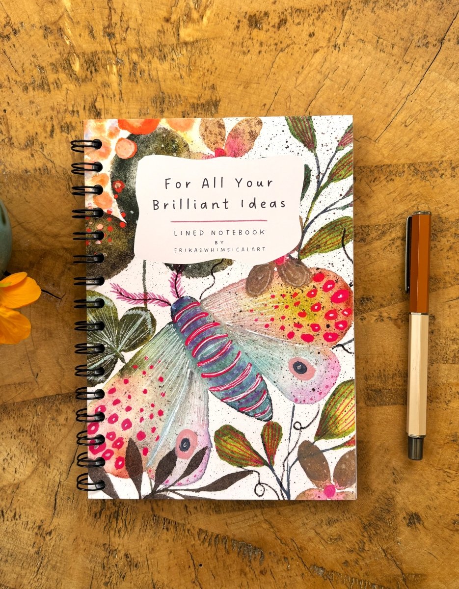For All Your Brilliant Ideas | Notebook A5 - Erika's Whimsical Art