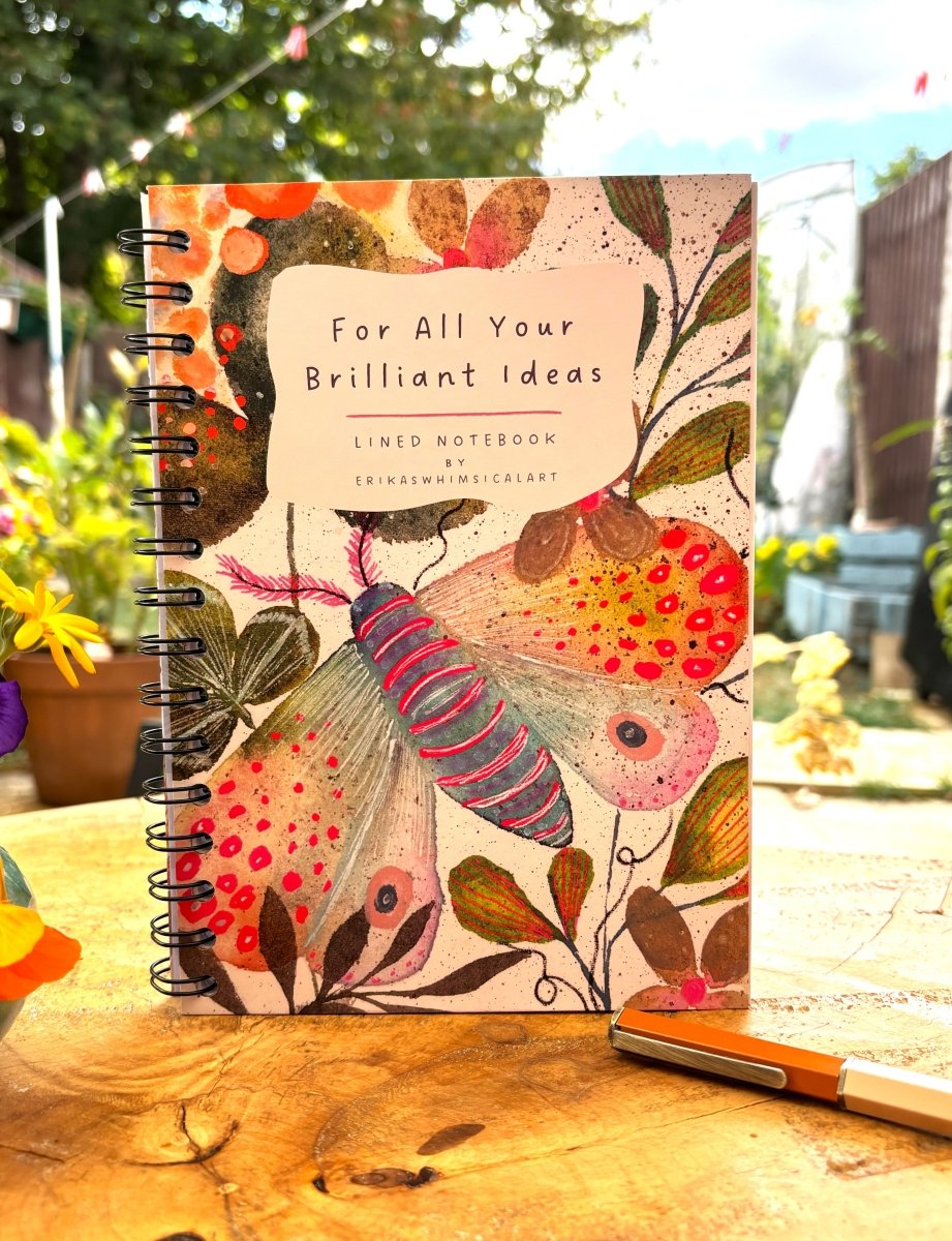 For All Your Brilliant Ideas | Notebook A5 - Erika's Whimsical Art