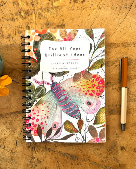 For All Your Brilliant Ideas | Notebook A5 - Erika's Whimsical Art