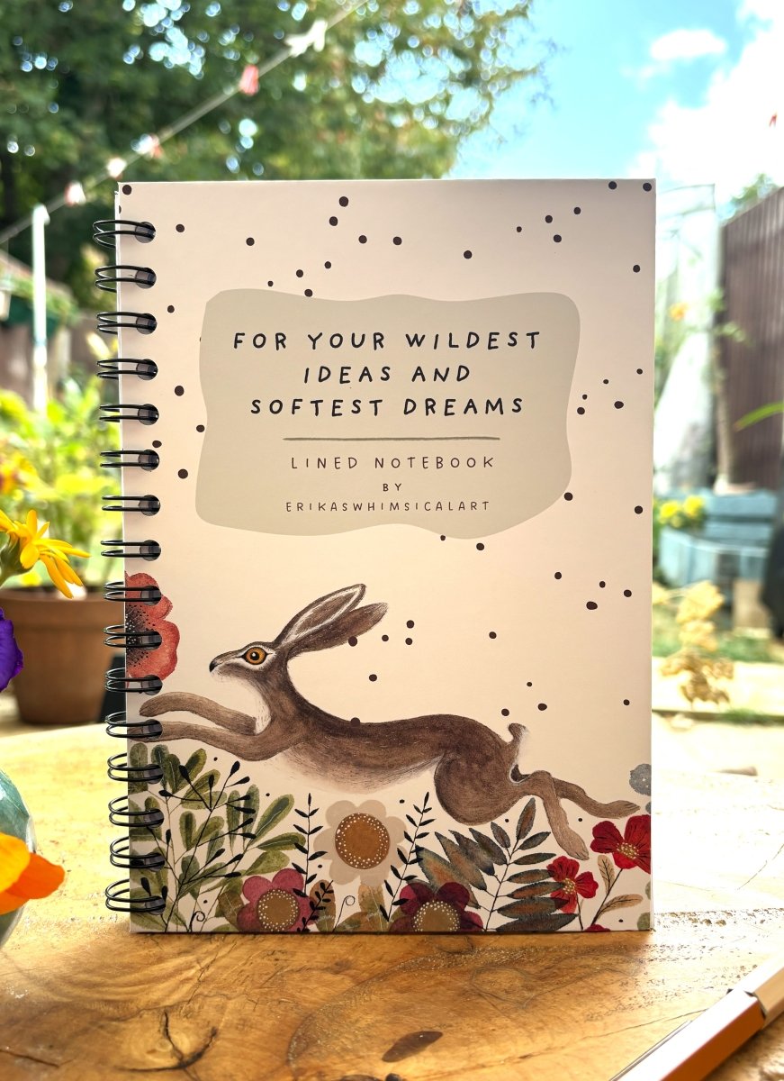 For Your Wildest Ideas & Softest Dreams | Notebook A5 - Erika's Whimsical Art