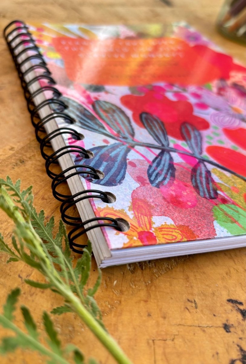 Handmade A5 Lined Notebook: Whimsical Illustrated Journal - Erika's Whimsical Art