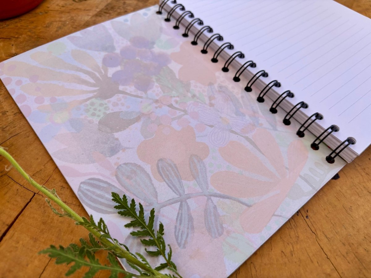 Handmade A5 Lined Notebook: Whimsical Illustrated Journal - Erika's Whimsical Art