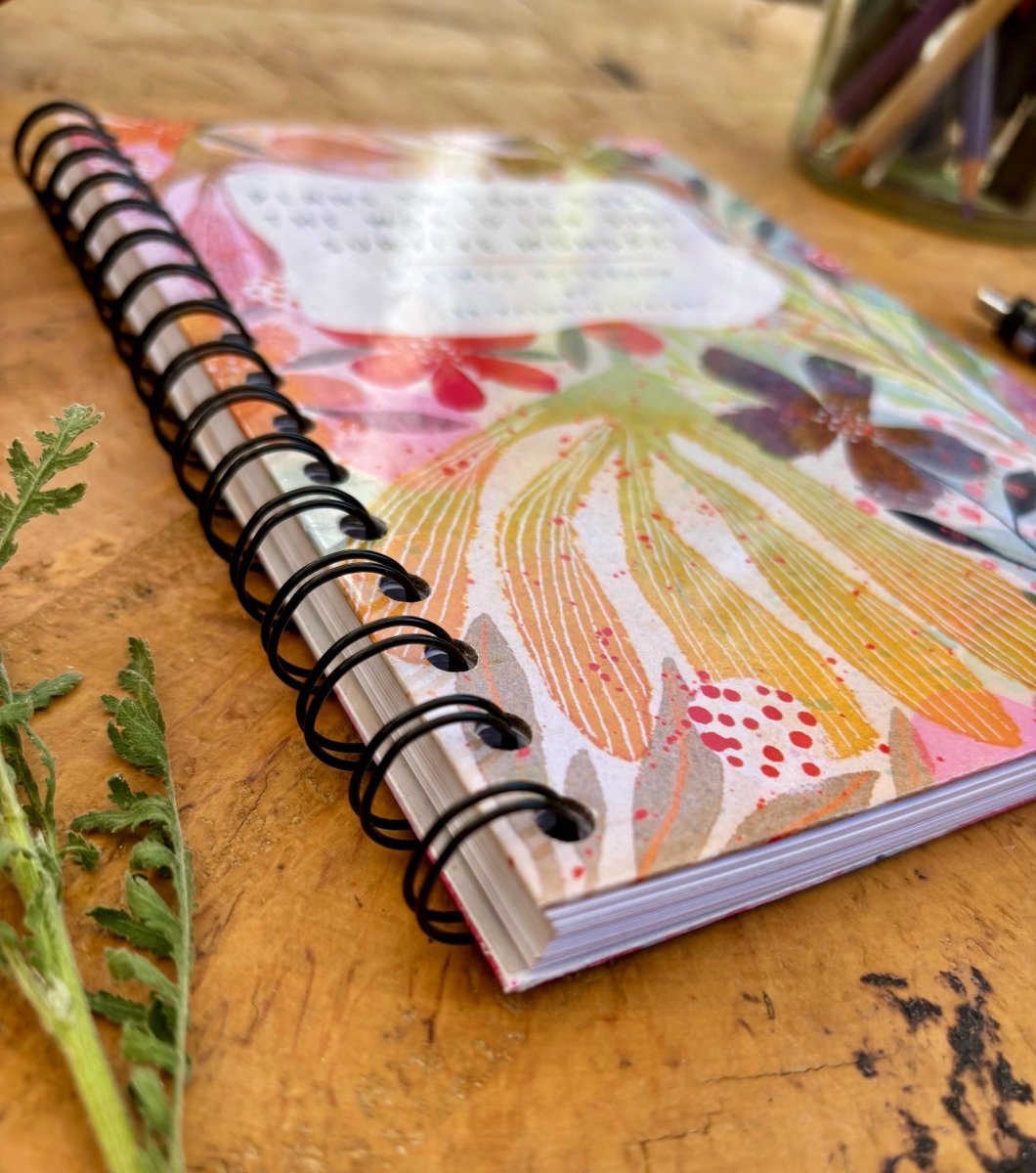 Handmade A5 Lined Handmade Notebook: Whimsical Illustrated Journal - Erika's Whimsical Art