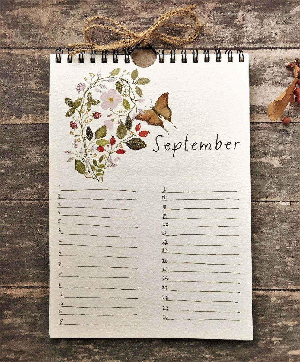 Handmade Perpetual Calendar: Illustrated Birthday & Anniversary Reminder - Erika's Whimsical Art