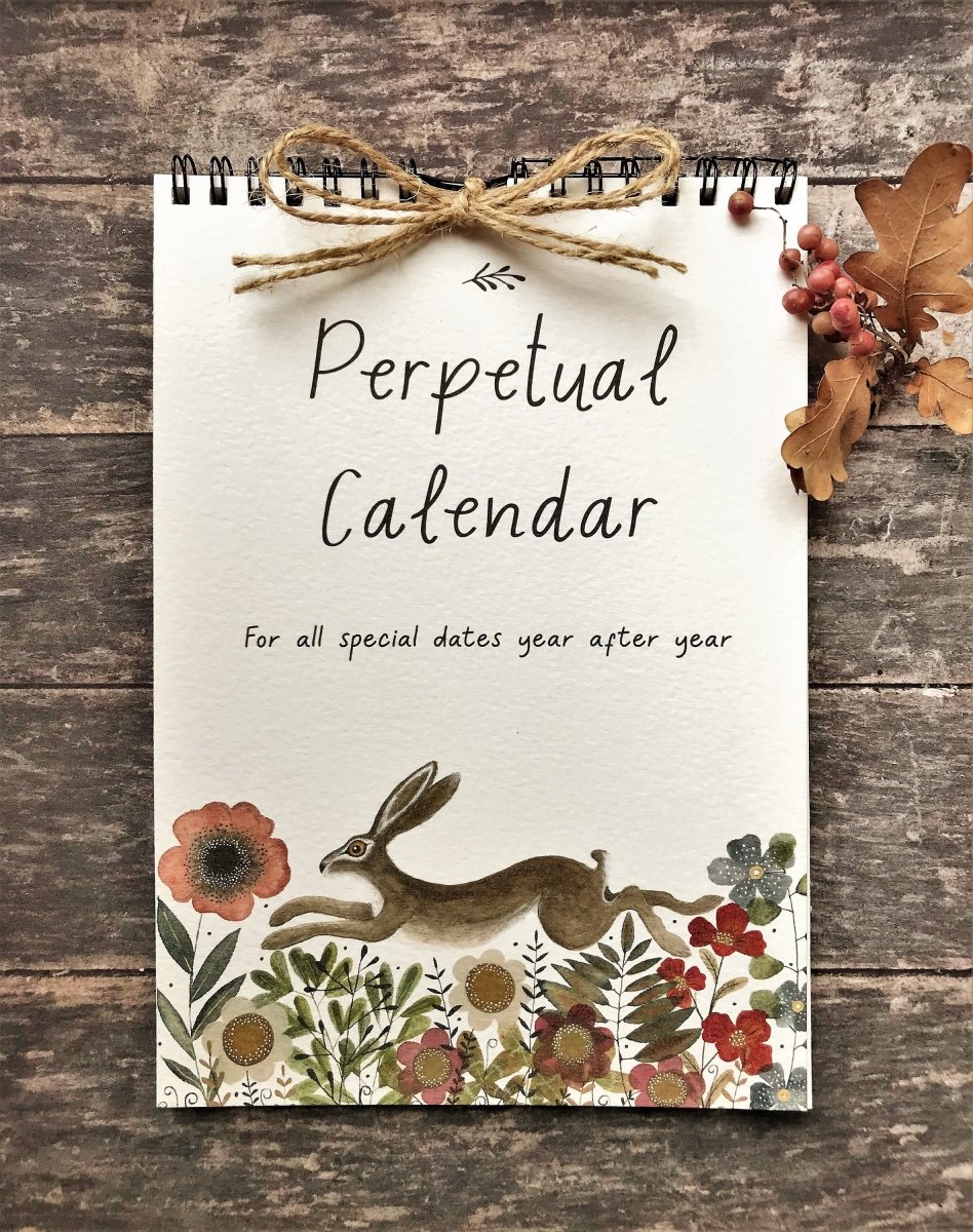 Handmade Perpetual Calendar: Illustrated Birthday & Anniversary Reminder - Erika's Whimsical Art