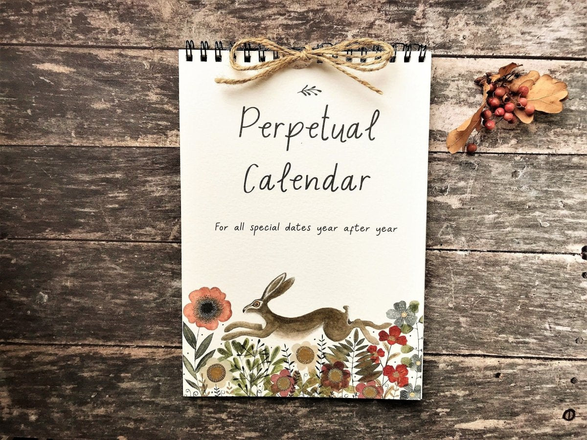 Handmade Perpetual Calendar: Illustrated Birthday & Anniversary Reminder - Erika's Whimsical Art