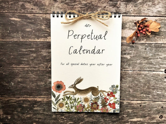 Handmade Perpetual Calendar: Illustrated Birthday & Anniversary Reminder - Erika's Whimsical Art