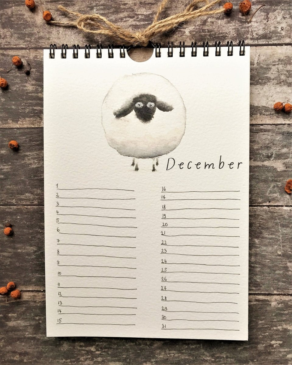 Handmade Perpetual Calendar: Illustrated Birthday Reminder - Erika's Whimsical Art