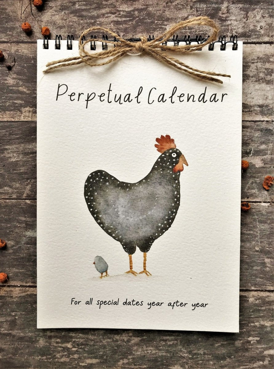 Handmade Perpetual Calendar: Illustrated Birthday Reminder - Erika's Whimsical Art