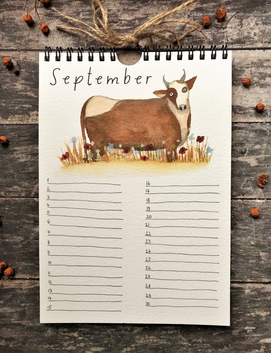 Handmade Perpetual Calendar: Illustrated Birthday Reminder - Erika's Whimsical Art