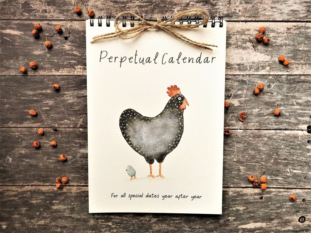 Handmade Perpetual Calendar: Illustrated Birthday Reminder - Erika's Whimsical Art