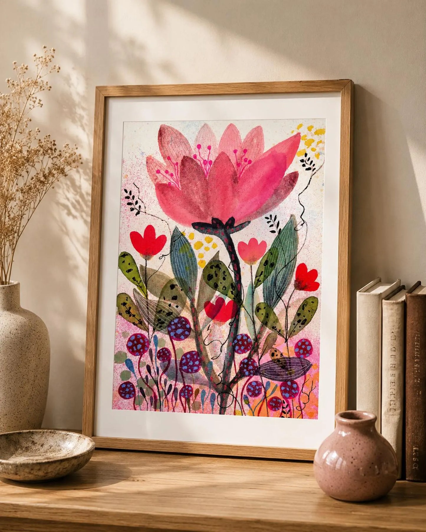 Floral wall art, Watercolour floral print,A4 Art Print, Home Décor, Nursery Art, Unframed, Botanical Prints, Boho wall art (Copy) (Copy) (Copy)