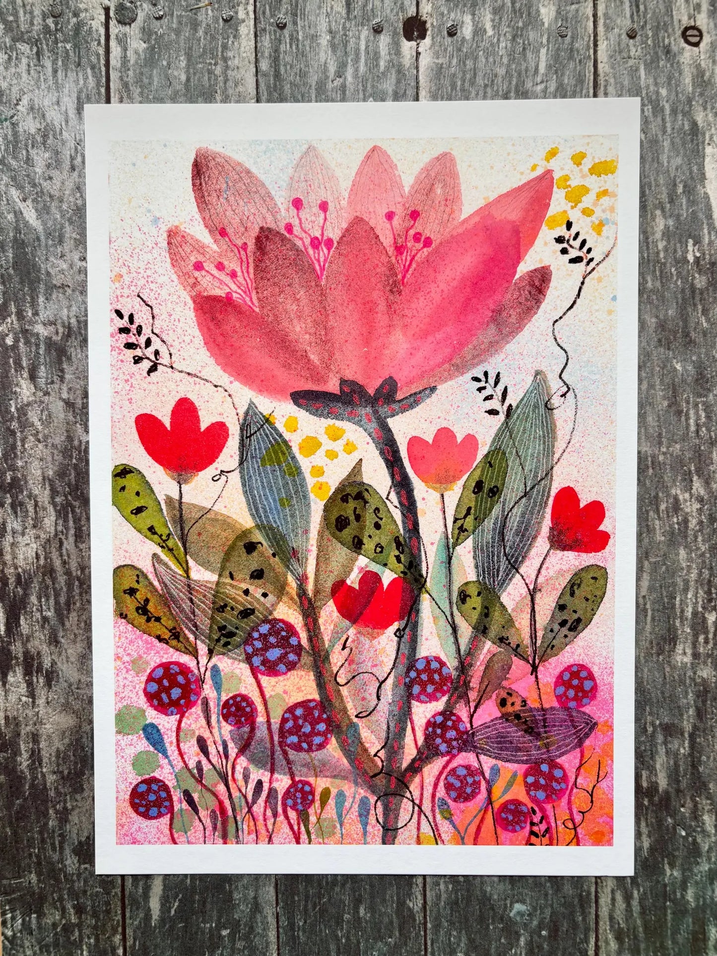 Floral wall art, Watercolour floral print,A4 Art Print, Home Décor, Nursery Art, Unframed, Botanical Prints, Boho wall art (Copy) (Copy) (Copy)