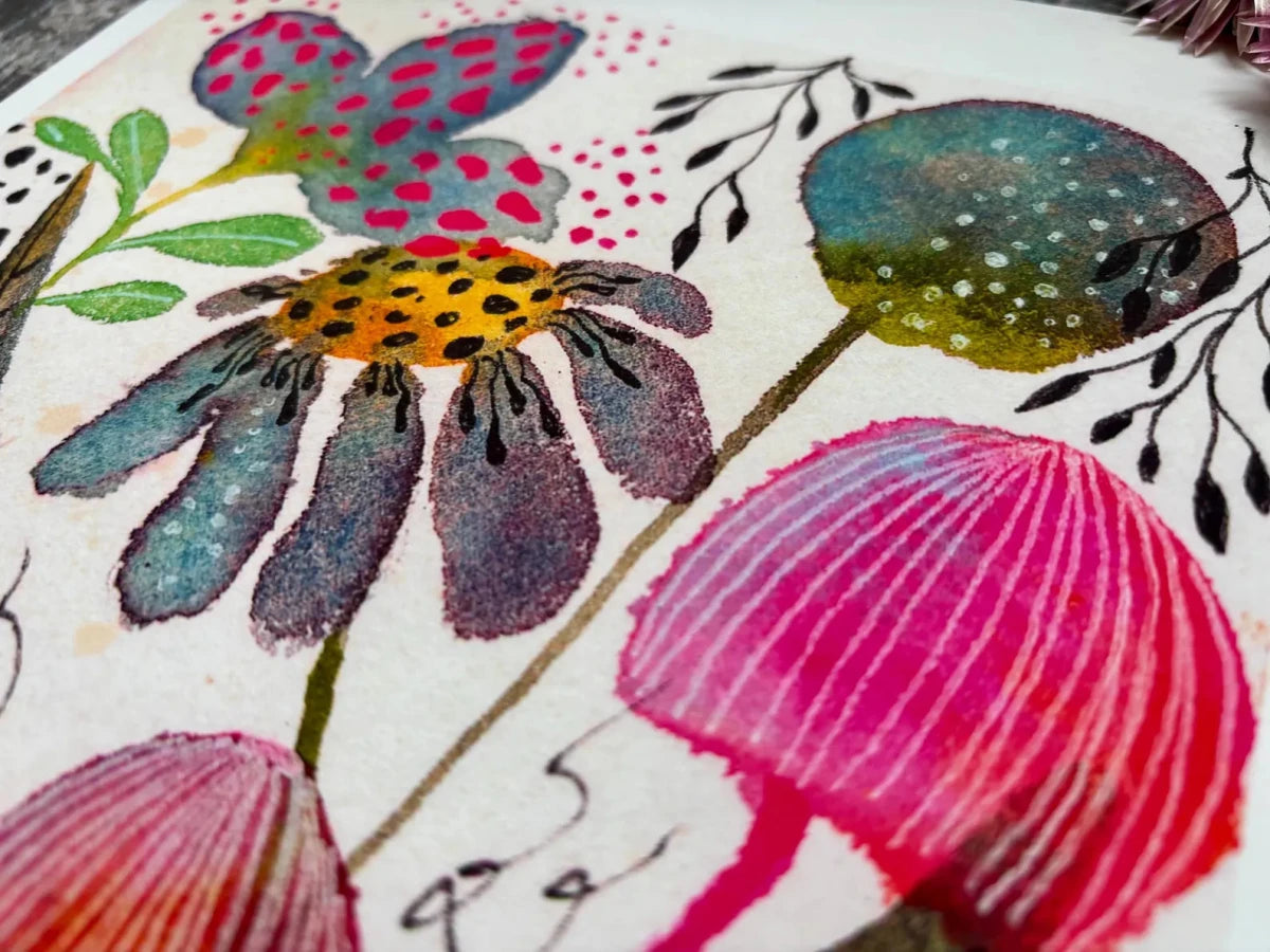 Ladybird's Garden – Ladybird Wall Art, Watercolour Ladybug Print, Woodland Botanical Illustration, Cottagecore Home Decor, A4 Art Print, Unframed - Erika's Whimsical Art