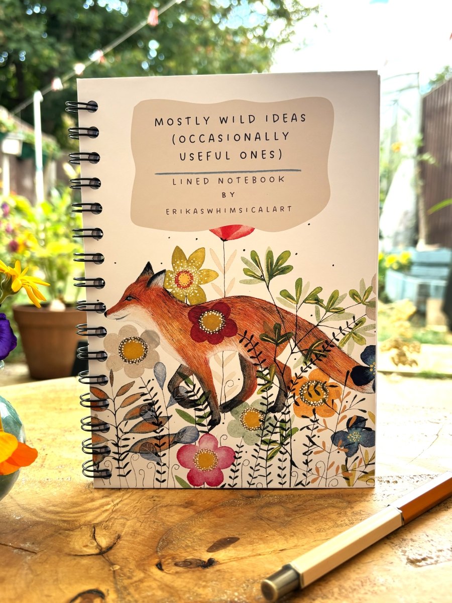 Mostly Wild Ideas (Occasionally Useful Ones) | Notebook A5 - Erika's Whimsical Art