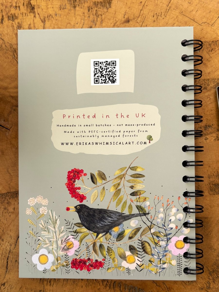 Nature Notes | Nature Journal | Notebook A5 - Erika's Whimsical Art