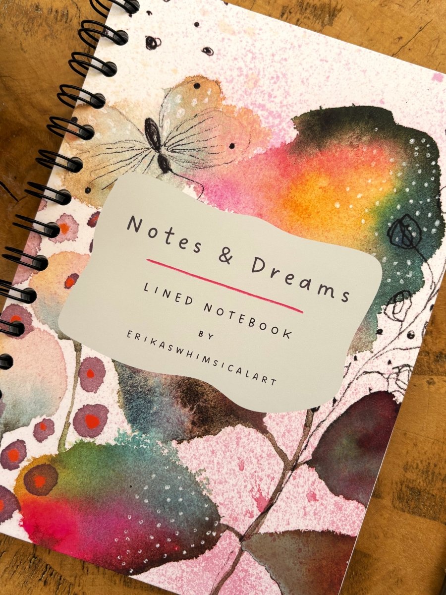 Notes & Dreams | Notebook A5 - Erika's Whimsical Art
