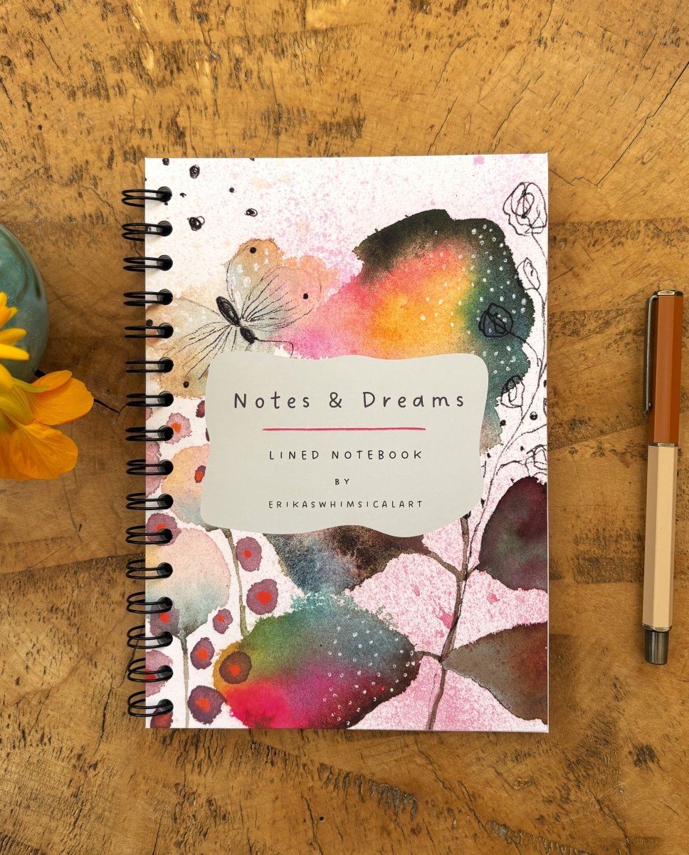 Notes & Dreams | Notebook A5 - Erika's Whimsical Art