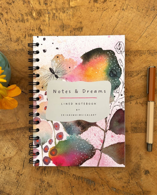 Notes & Dreams | Notebook A5 - Erika's Whimsical Art