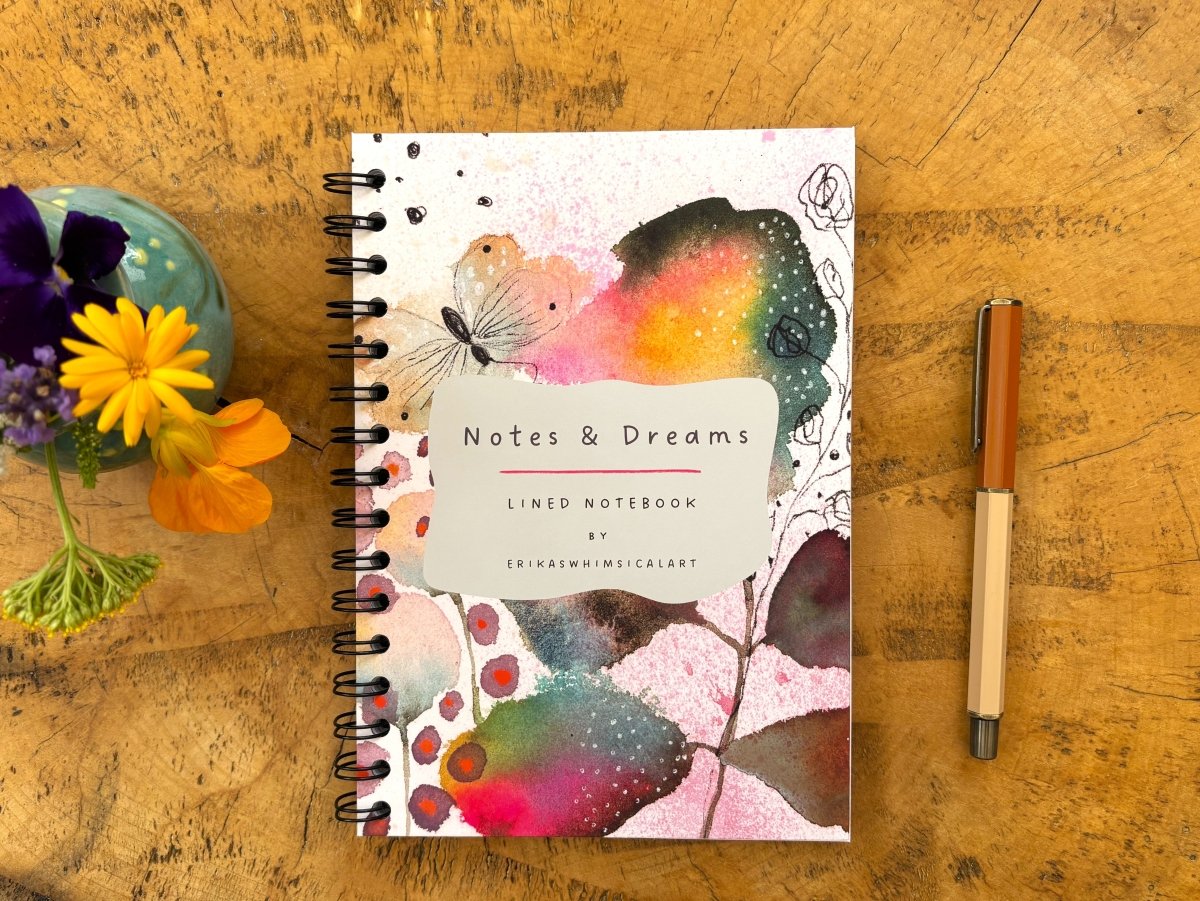 Notes & Dreams | Notebook A5 - Erika's Whimsical Art