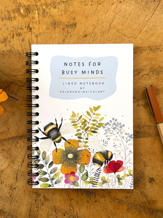 Notes for Busy Minds | Notebook A5 - Erika's Whimsical Art