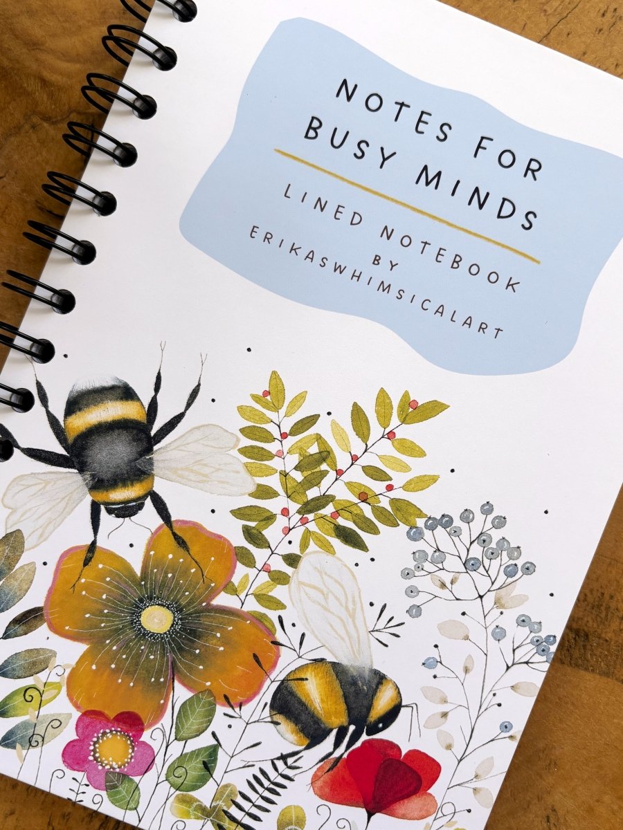 Notes for Busy Minds | Notebook A5 - Erika's Whimsical Art