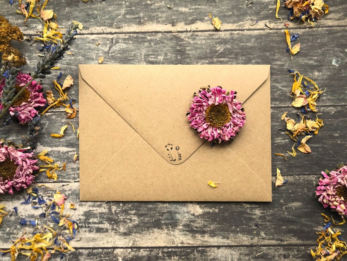 Plantable Seed Paper Card: Birthday Card Floral - Erika's Whimsical Art