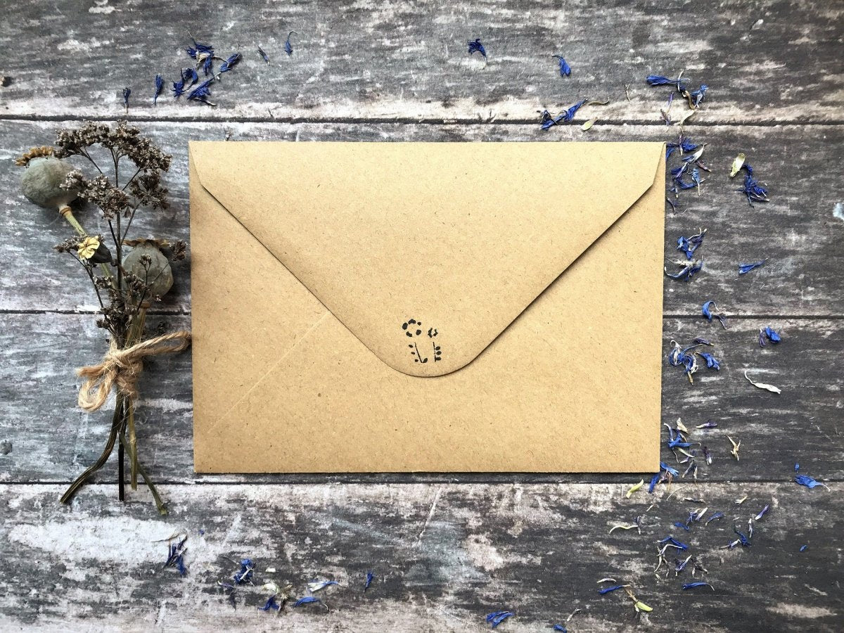 Plantable Seed Paper Dad Card: Eco - Friendly Birthday Card - Erika's Whimsical Art