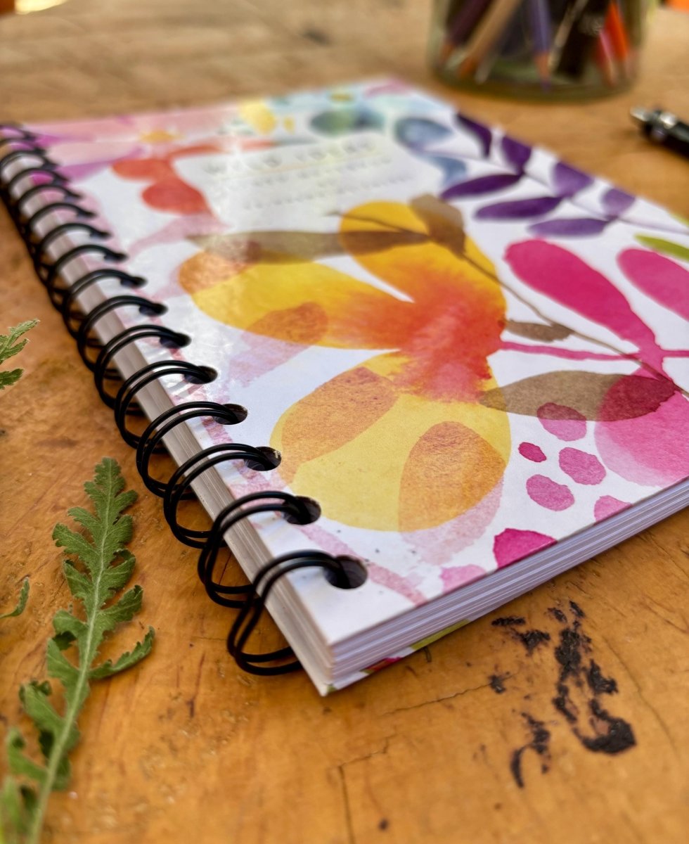 Wild Ideas A5 Handmade Notebook: Floral Illustrated Journal - Erika's Whimsical Art