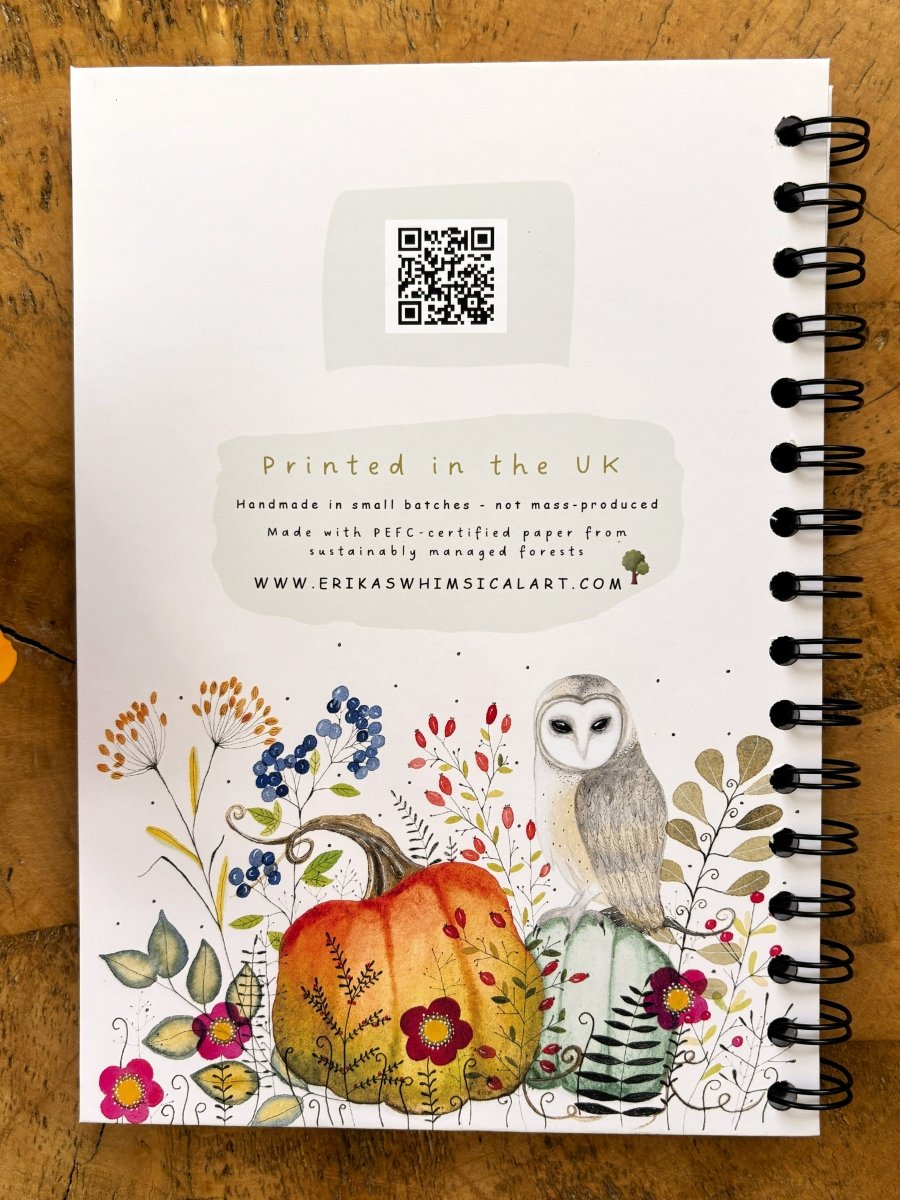 Wise Thoughts and Bright Ideas | Notebook A5 - Erika's Whimsical Art